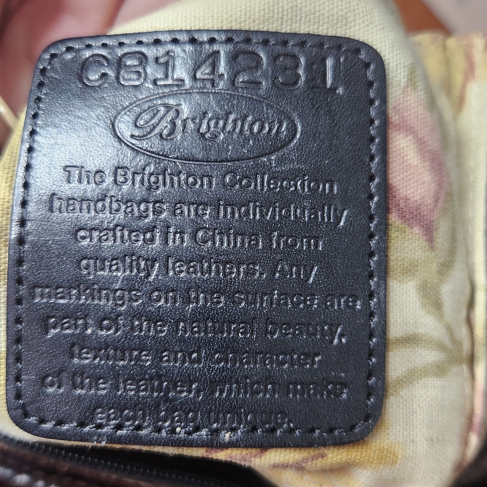 Brighton Black Brown Croc Embossed Purse - Picture 7 of 7
